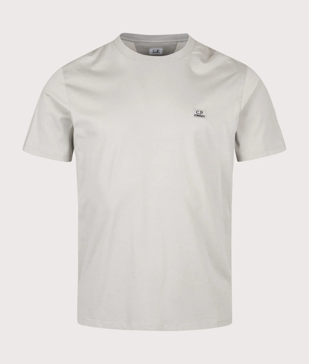 C.P. Company 30/1 Jersey Logo Patch T-Shirt in Flint Grey