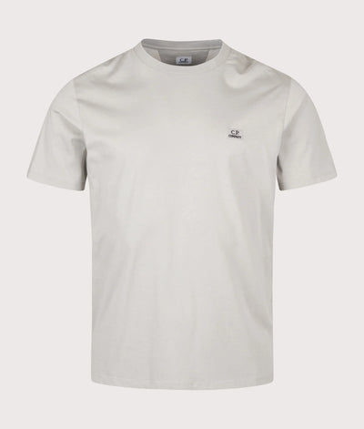 C.P. Company 30/1 Jersey Logo Patch T-Shirt in Flint Grey