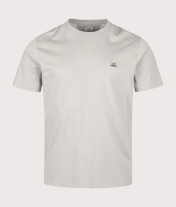 C.P. Company 30/1 Jersey Logo Patch T-Shirt in Flint Grey