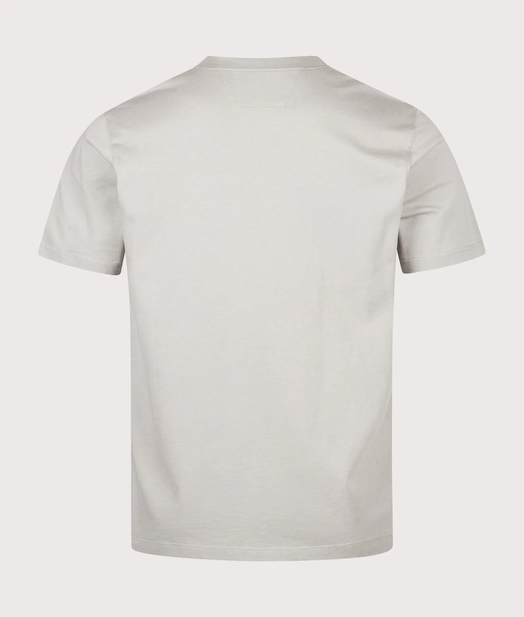 C.P. Company 30/1 Jersey Logo Patch T-Shirt in Flint Grey