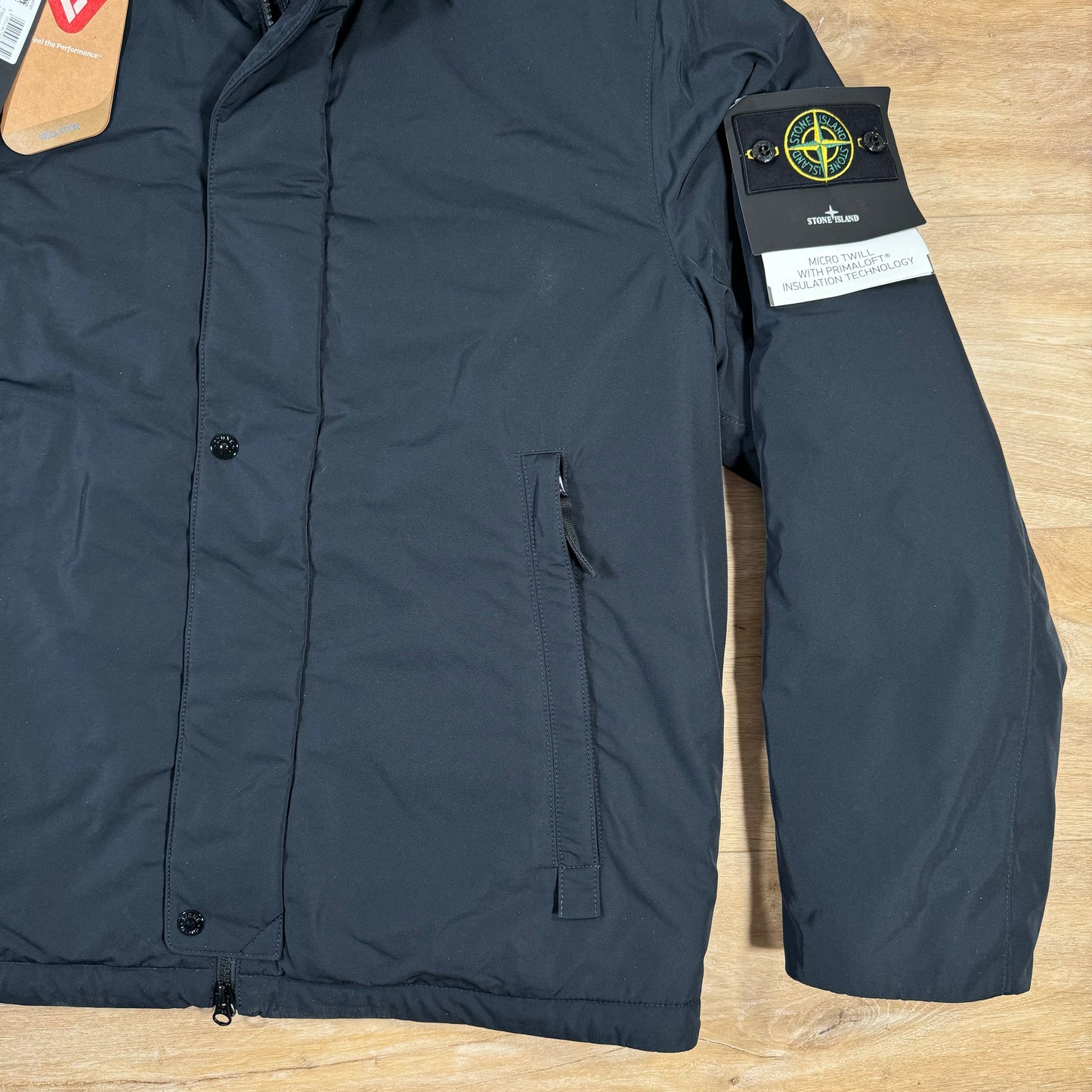 Stone Island Polyester Micro Twill Jacket in Navy