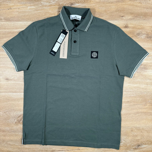 Stone Island Patch Polo Shirt in Musk