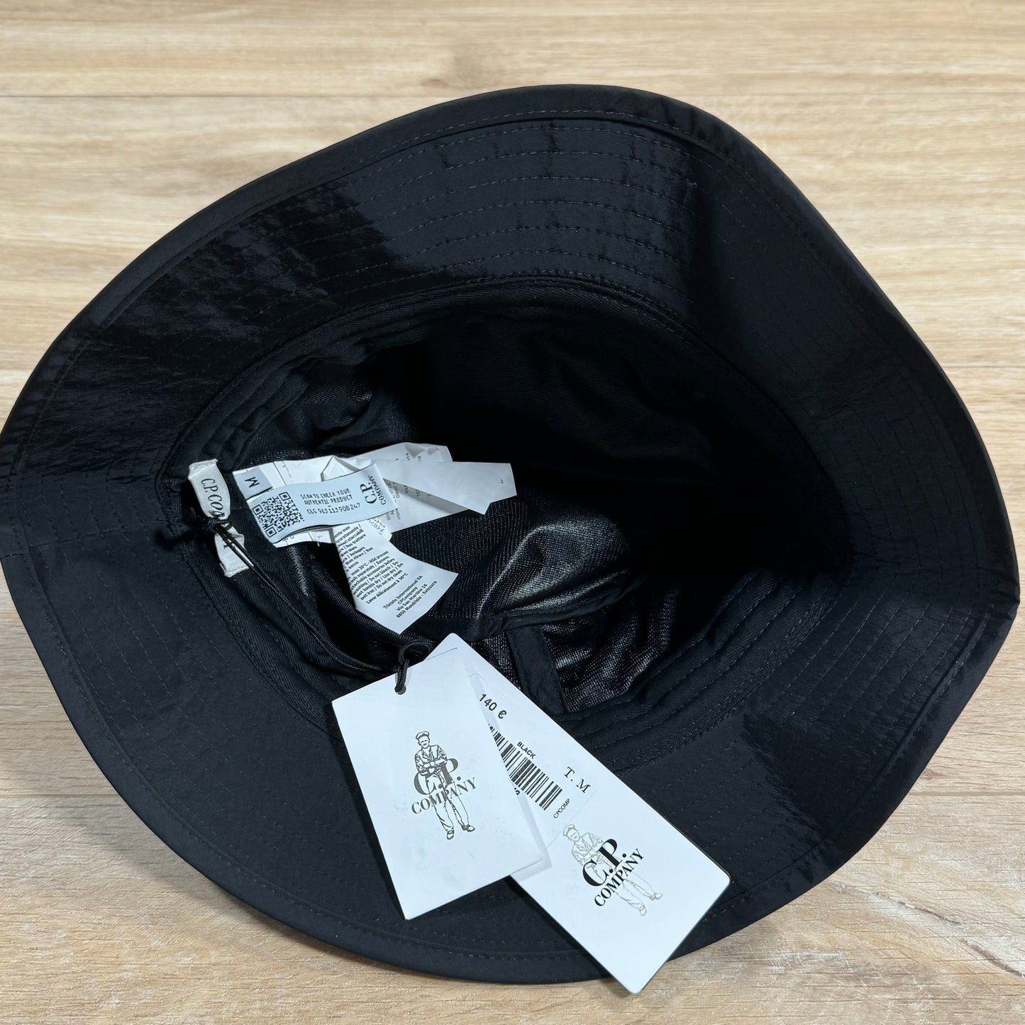 C.P. Company Chrome Lens Bucket Hat in Black