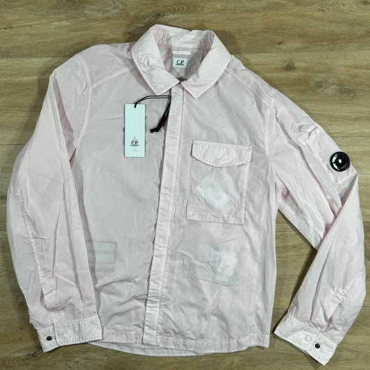 C.P. Company Chrome Lens Overshirt in Heavenly Pink