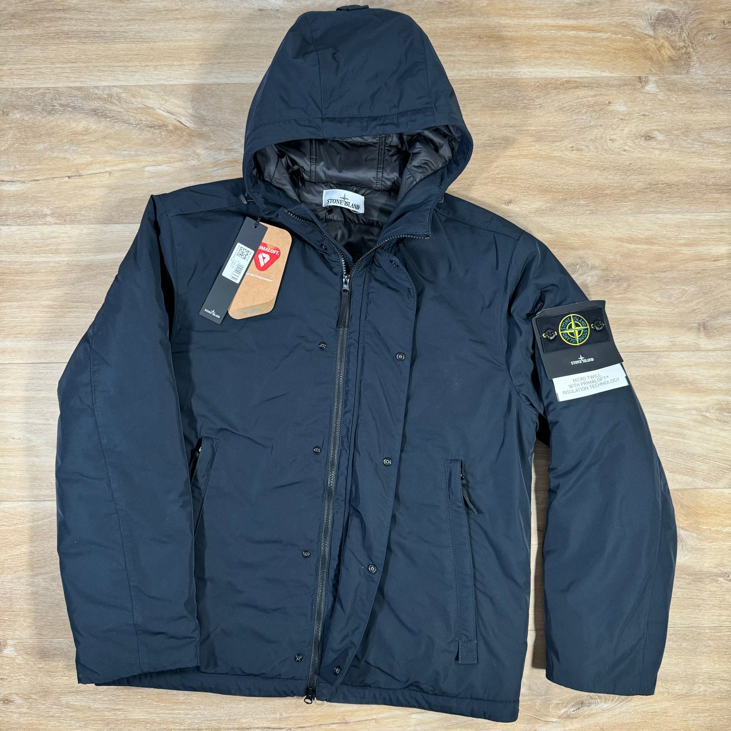 Stone Island Polyester Micro Twill Jacket in Navy