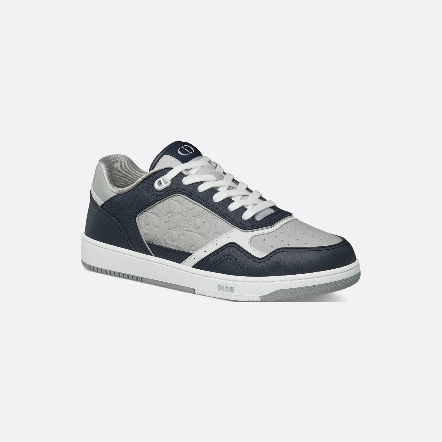 Dior B27 Uptown Low-Top Sneaker in Navy Blue / Dior Grey