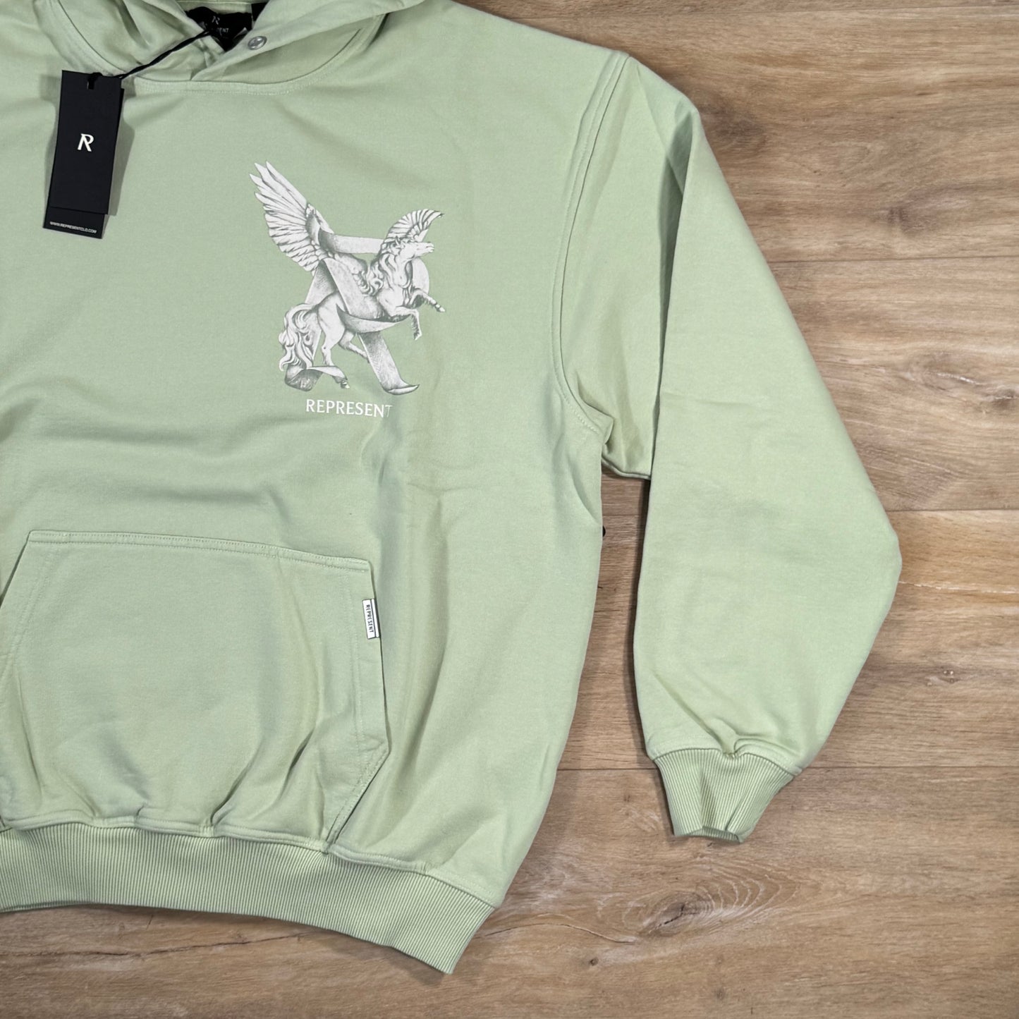 Represent Elegance In Motion Hoodie in Matcha