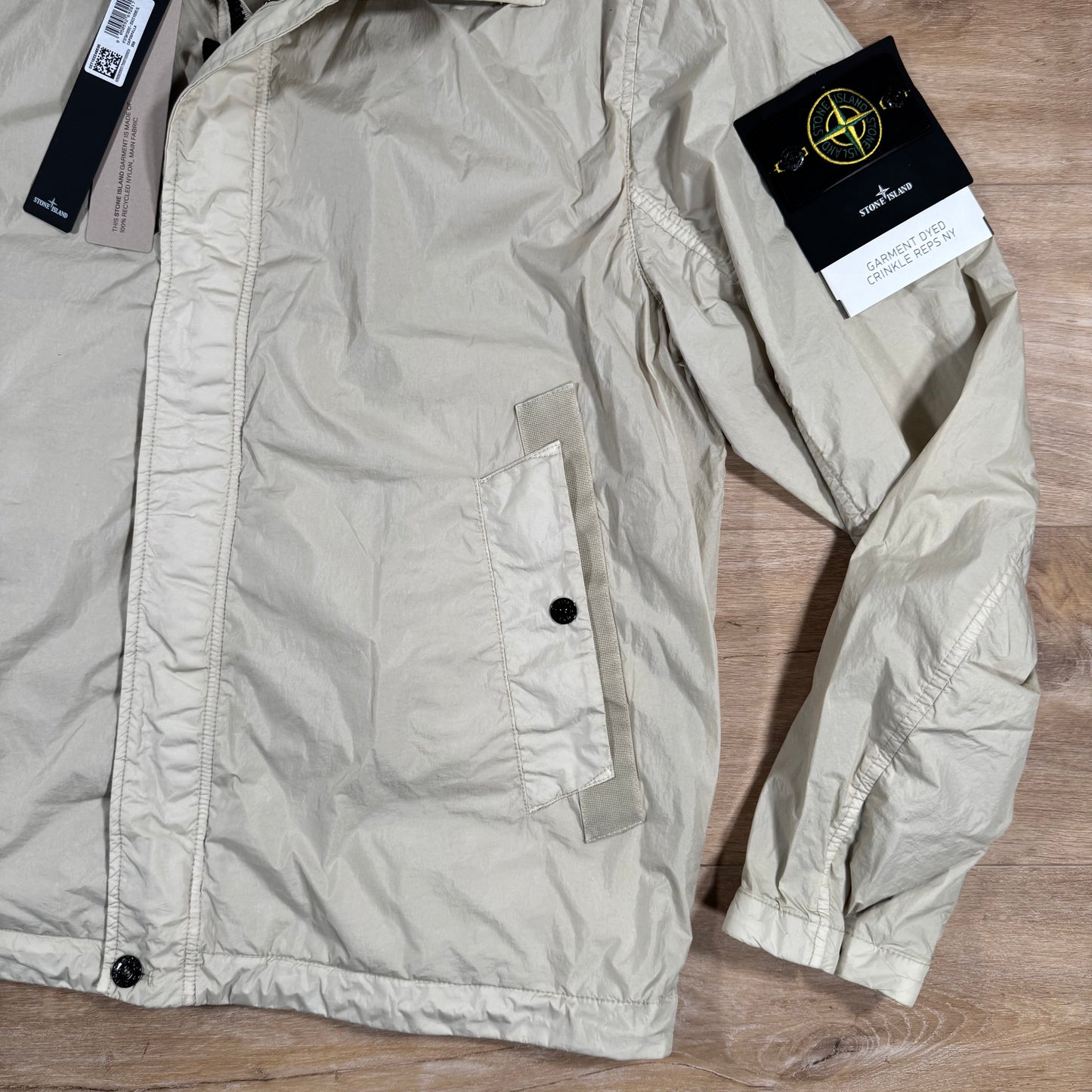 Stone Island Crinkle Reps R-NY Jacket in Sand