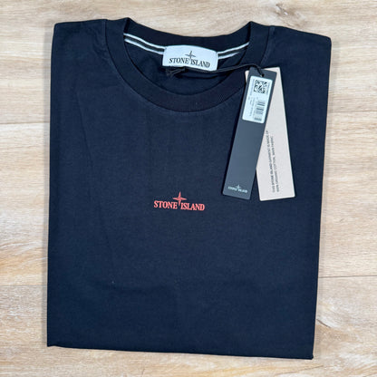 Stone Island Organic Cotton Compass Camo T-Shirt in Black