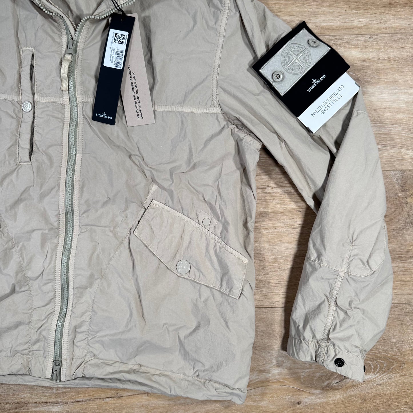Stone Island Nylon Smerigliato Ghost Jacket in Beige