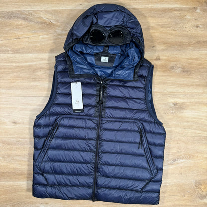 C.P. Company D.D. Shell Goggle Down Vest in Estate Blue