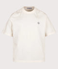 Stone Island Combed Organic Cotton T-Shirt in Ivory