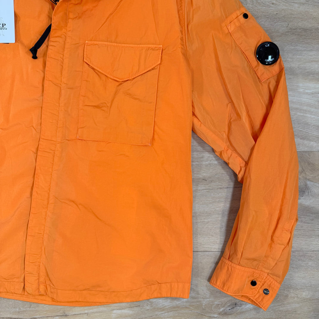 C.P. Company Chrome-R Lens Overshirt in Russet Orange