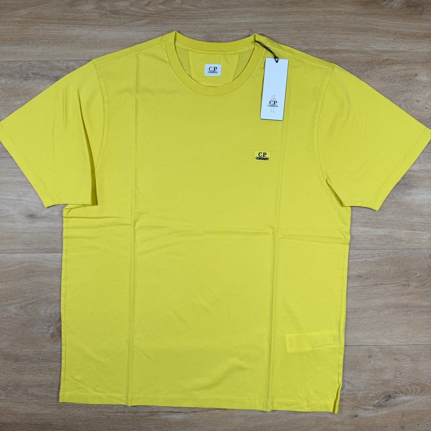 C.P. Company Logo Patch T-Shirt in Green Sheen