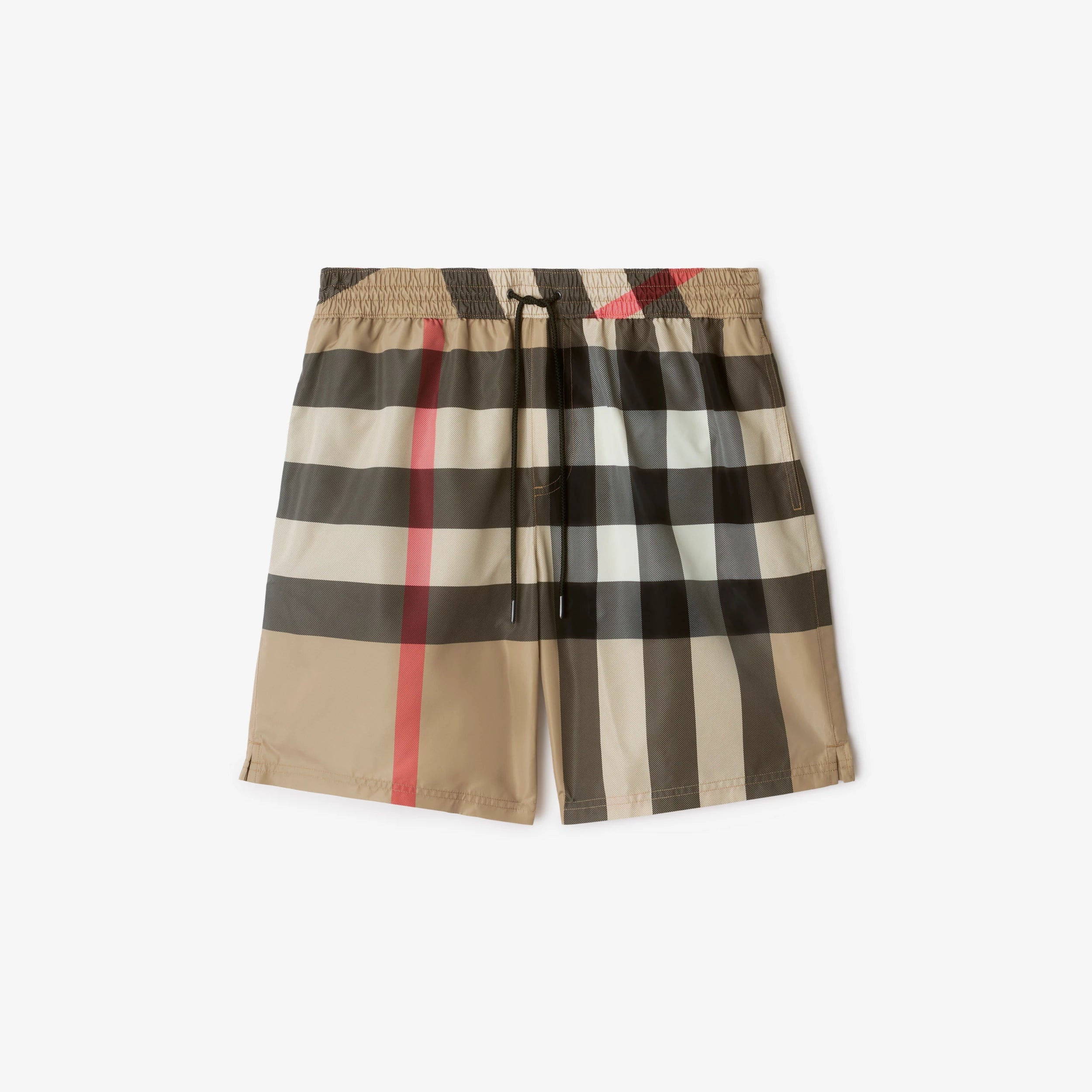 Burberry Check Swim Shorts in Archive Beige
