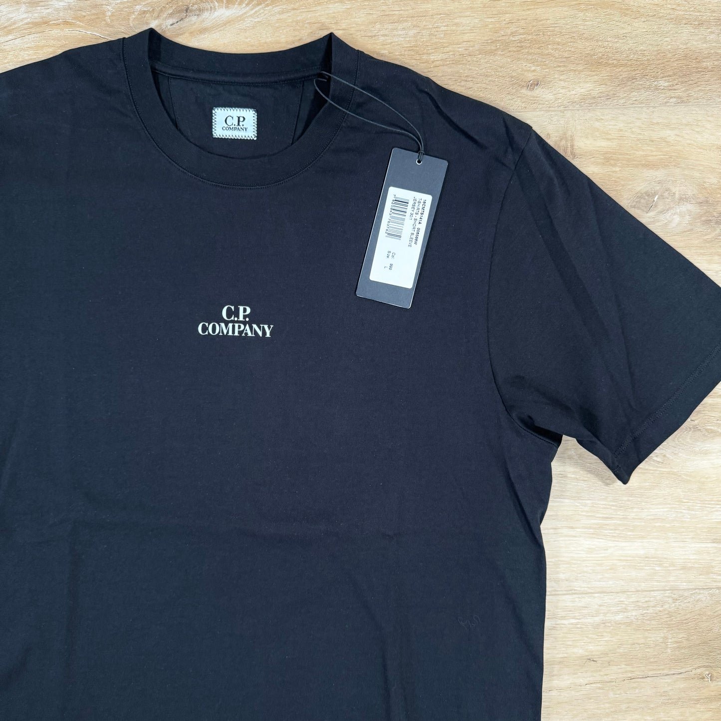 C.P. Company 30/1 Jersey Graphic T-Shirt in Black