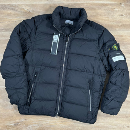 Stone Island Quilted Down-TC Jacket in Black