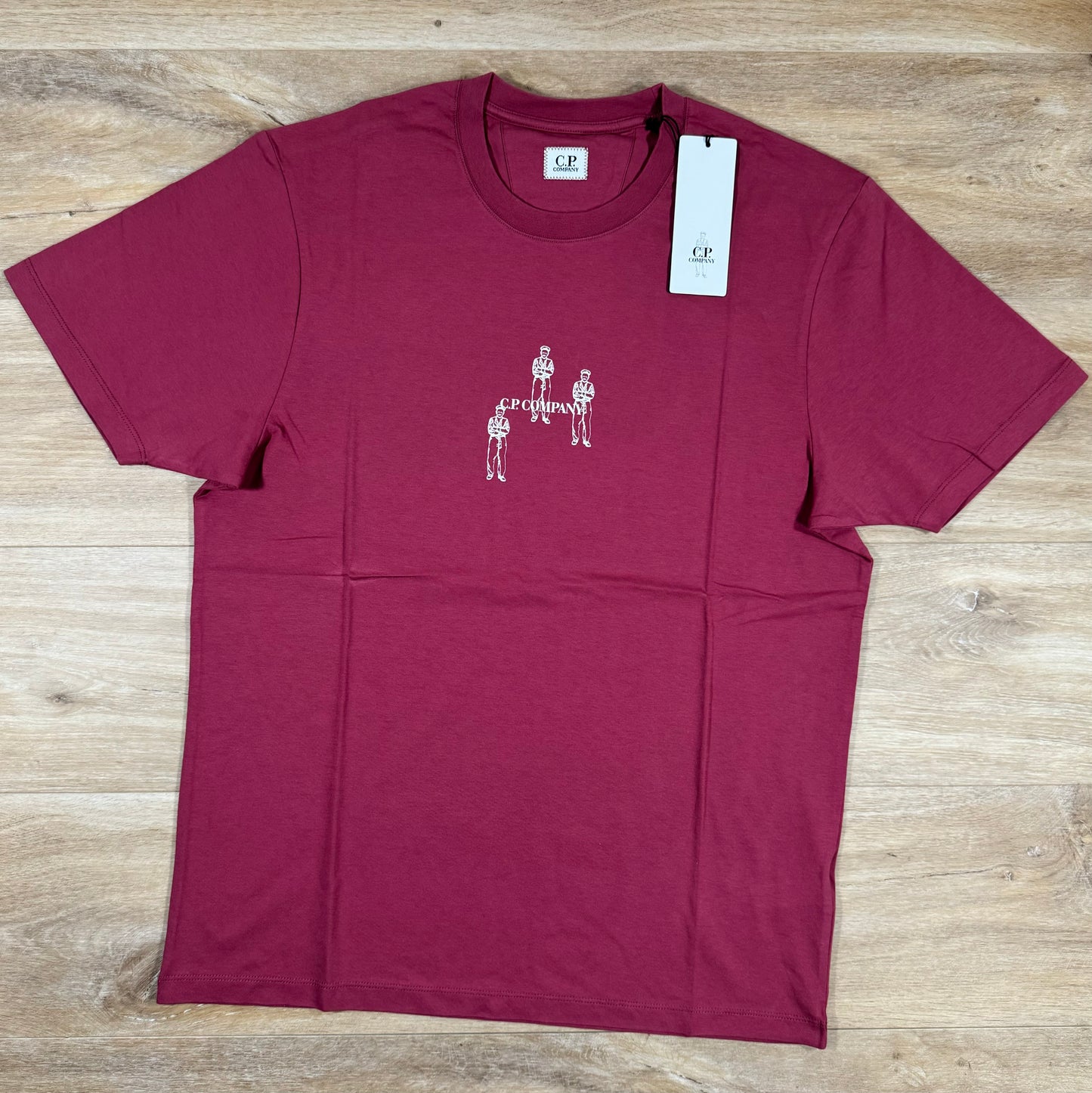 C.P. Company Relaxed Graphic T-Shirt in Red Bud