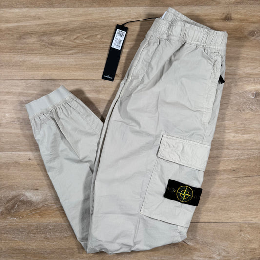 Stone Island Stretch Cotton Tela Cargo Pants in Sand