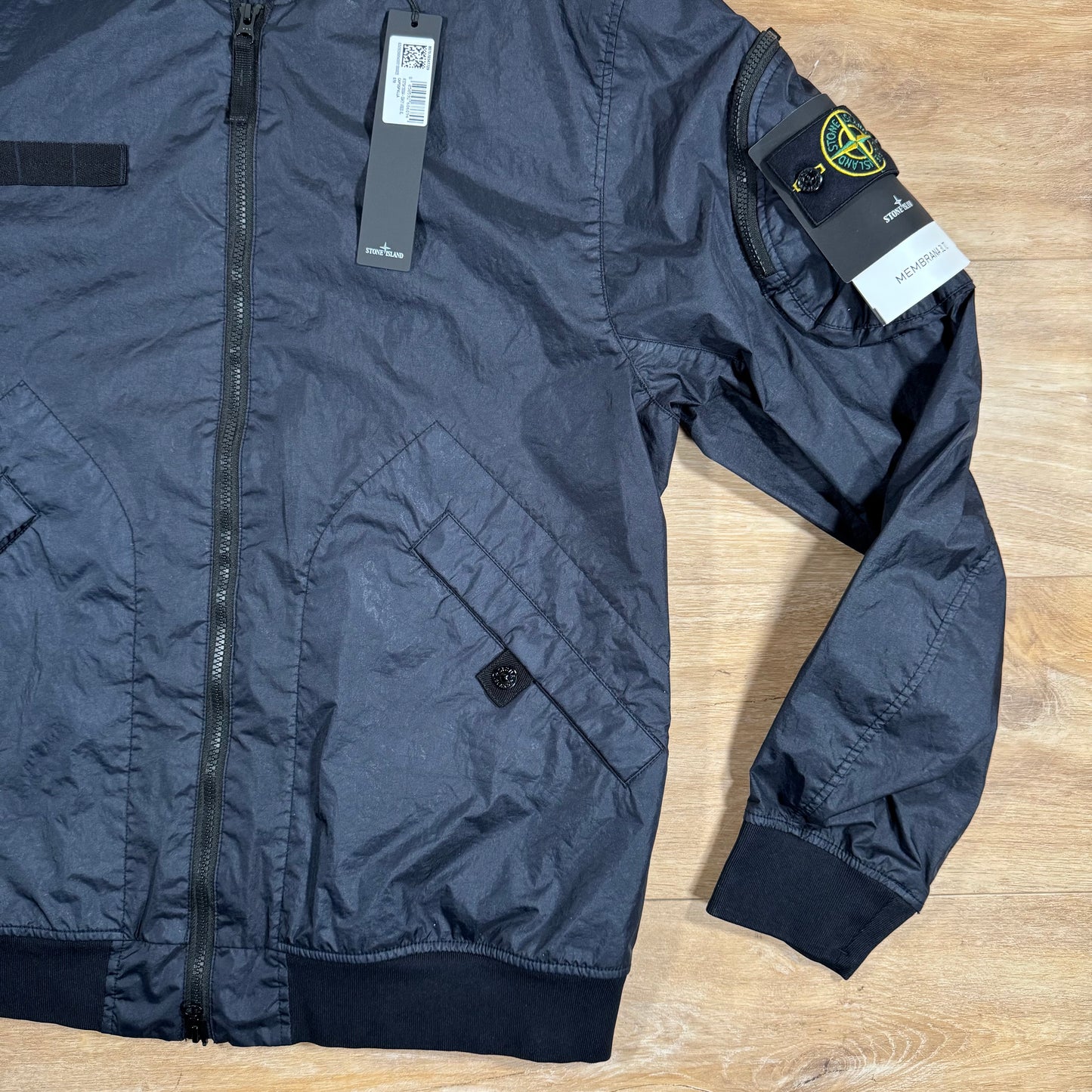 Stone Island Membrana 3L TC Bomber Jacket in Navy