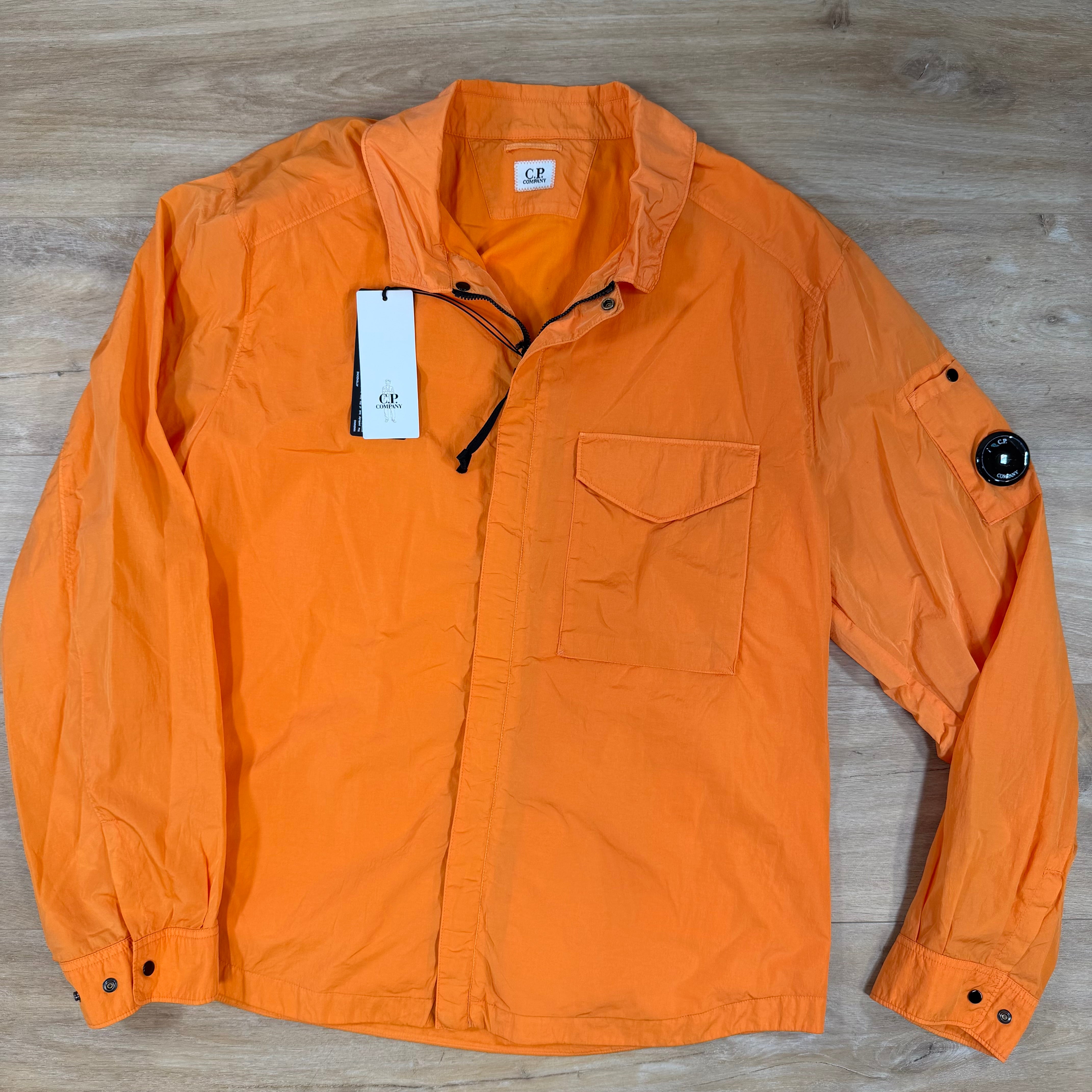 C.P. Company Chrome-R Lens Overshirt in Russet Orange – Label Menswear