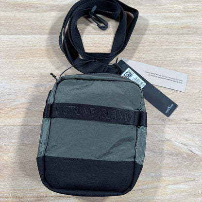 Stone Island Nylon Metal Pouch Bag in Musk Green