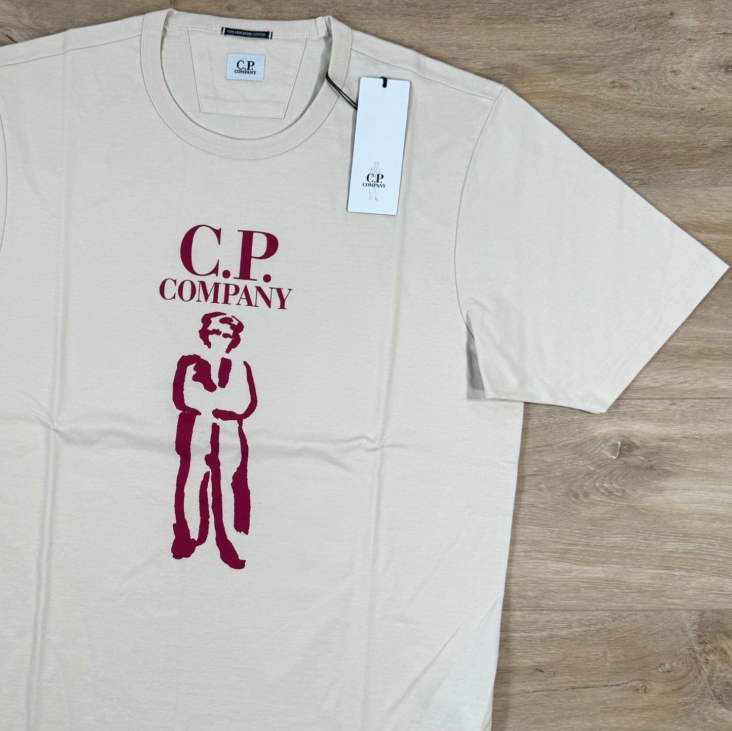 C.P. Company Mercerised British Sailor T-Shirt in Pistachio Shell