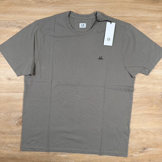 C.P. Company Logo Patch T-Shirt in Fungi Grey