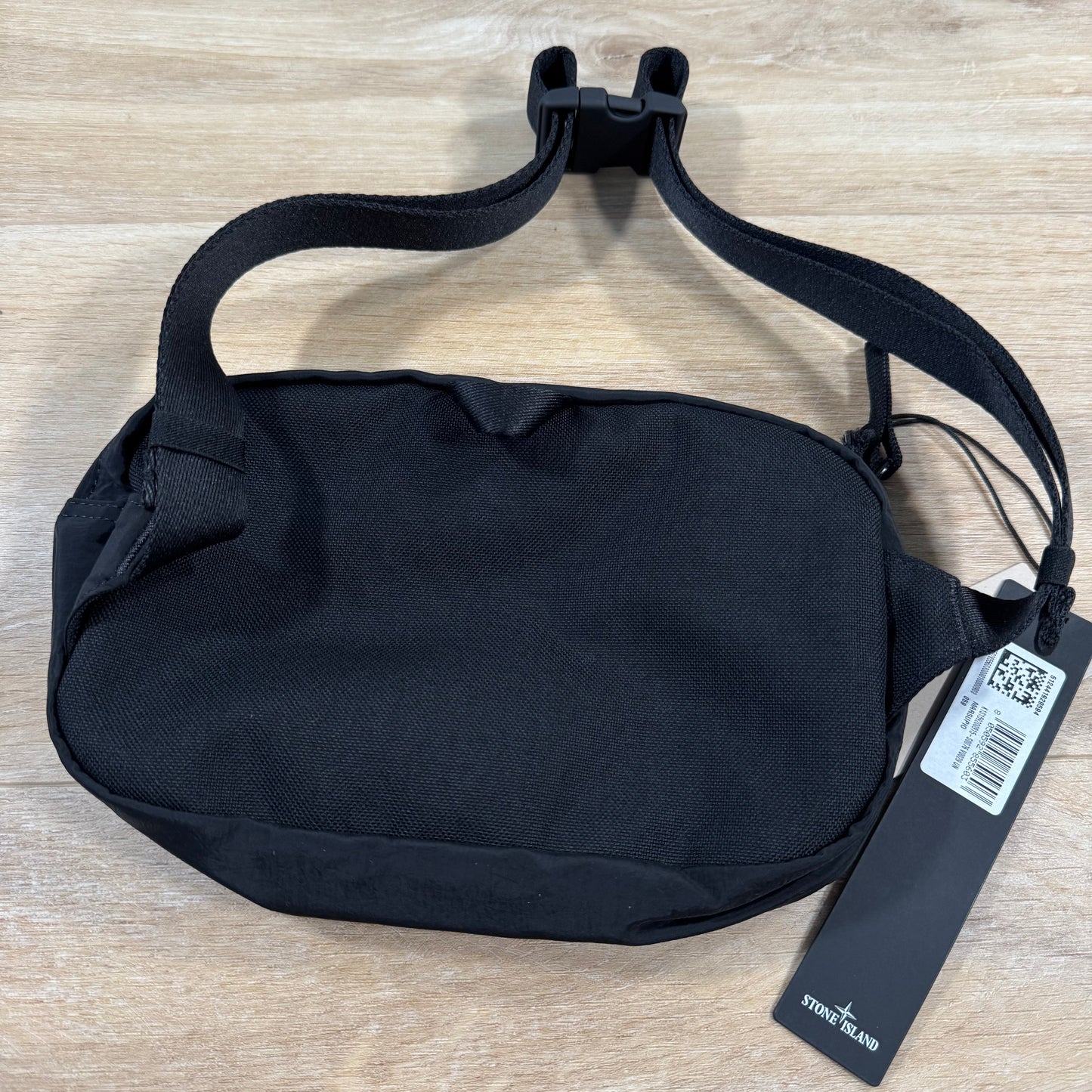 Stone Island Nylon Metal Padded Belt Bag in Black