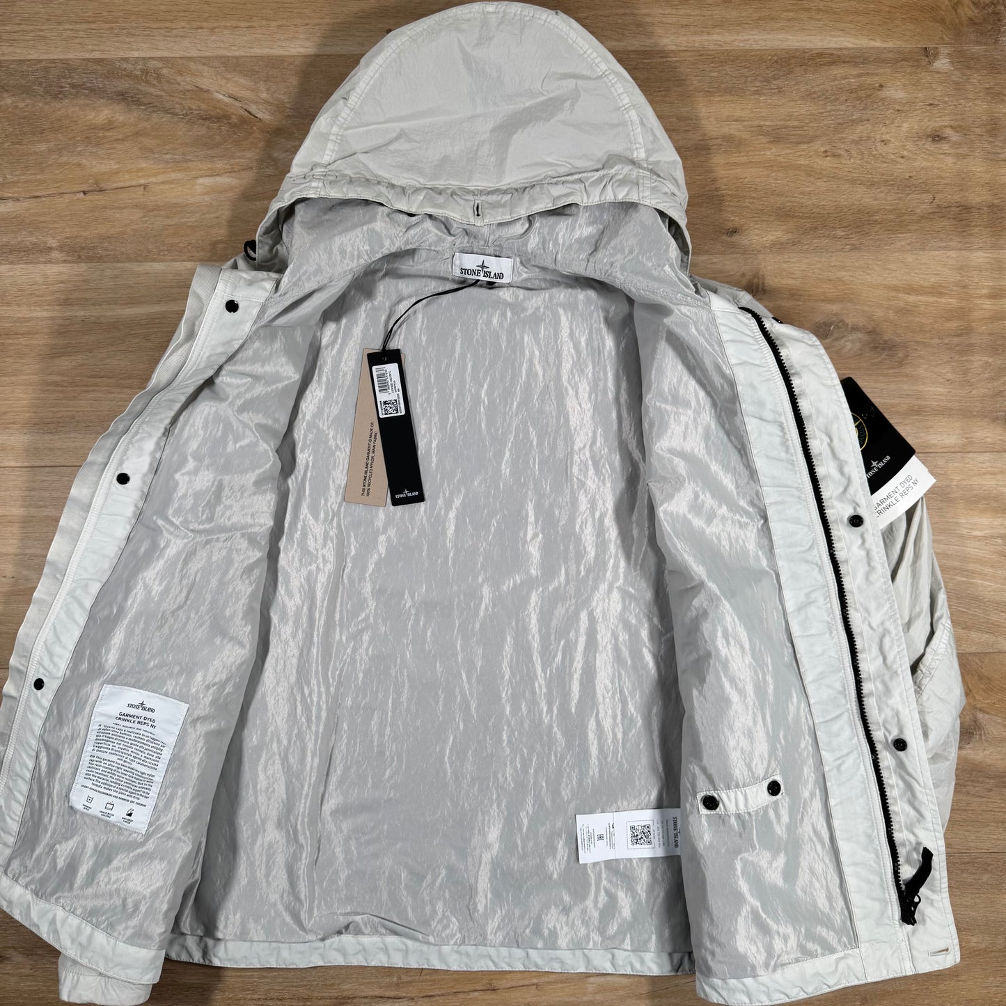 Stone Island Crinkle Reps R-NY Jacket in Sky Blue