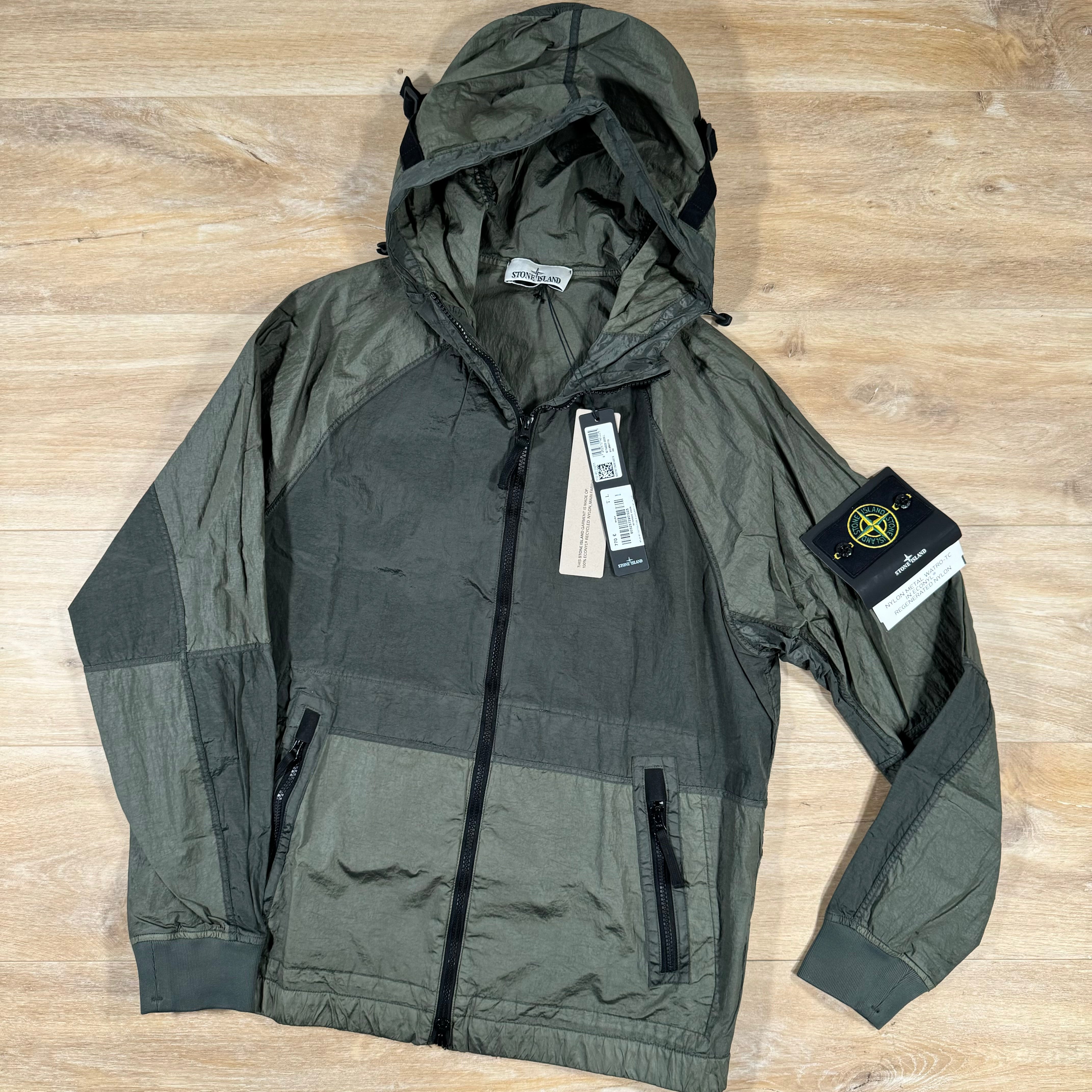 Stone island nylon hoodie on sale