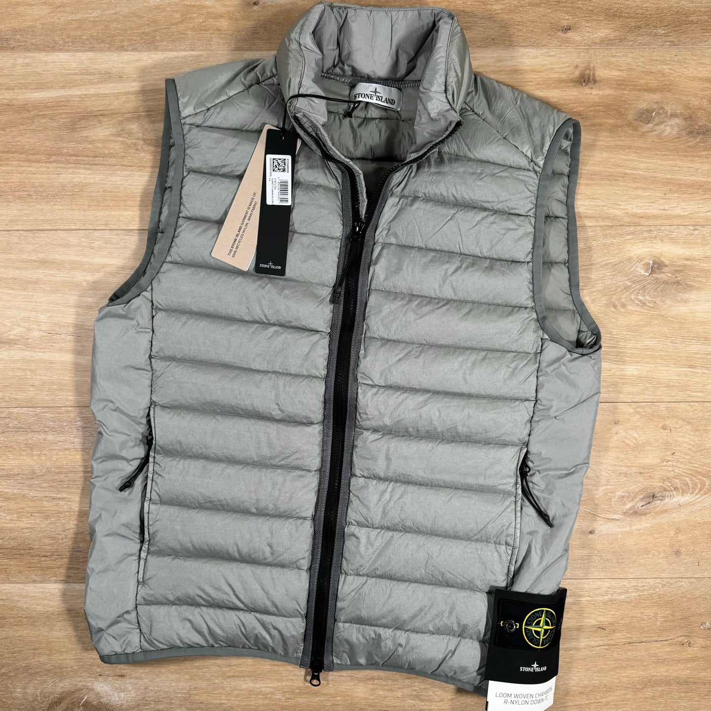 Stone Island Nylon Down-TC Light Vest in Grey