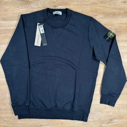 Stone Island Crewneck Fleece Sweatshirt in Navy