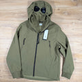 C.P. Company Shell-R Goggle Jacket in Elmwood Green