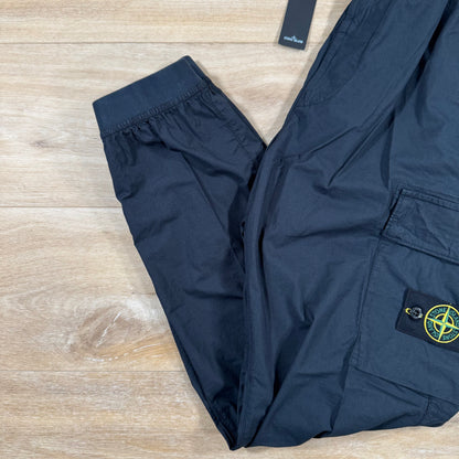 Stone Island Stretch Cotton Tela Cargo Pants in Navy