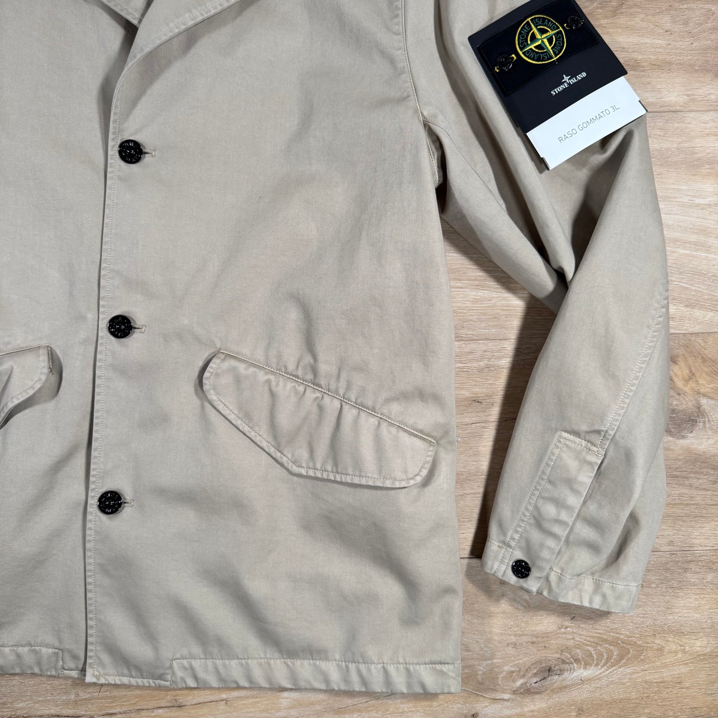 Stone Island Raso Gommato 3L Blazer in Desert