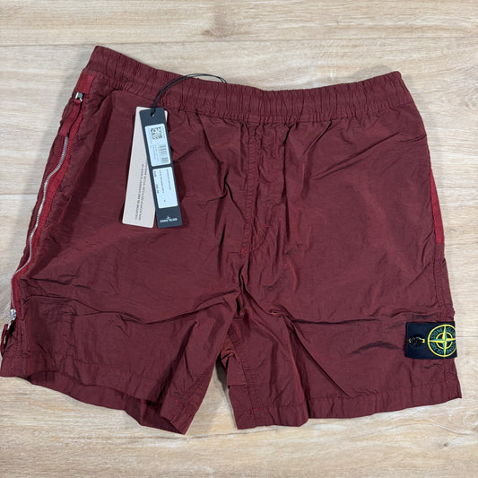 Stone Island Nylon Metal Bermuda Shorts in Copper