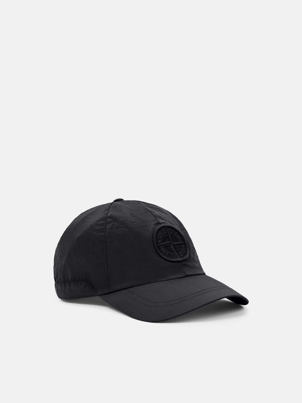 Stone Island Nylon Metal Baseball Cap in Black