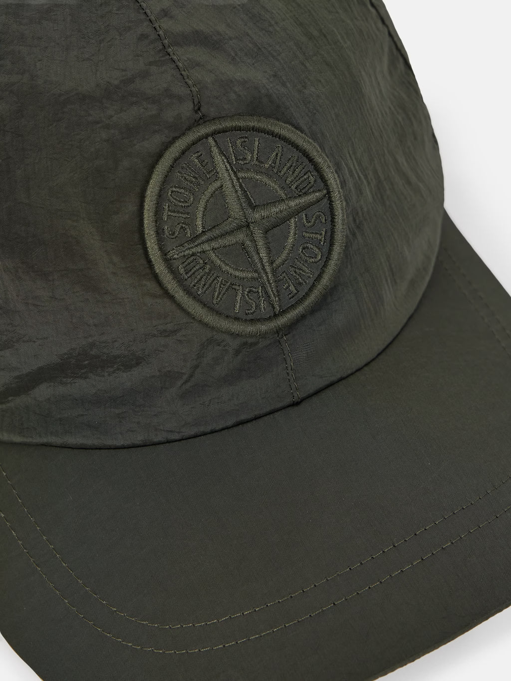 Stone Island Nylon Metal Baseball Cap in Musk Green