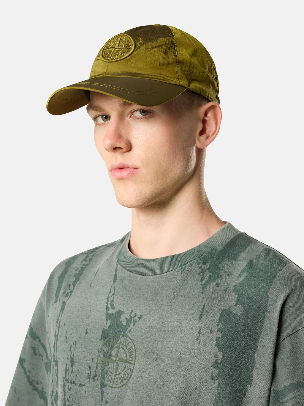 Stone Island Nylon Metal Baseball Cap in Cactus - Green