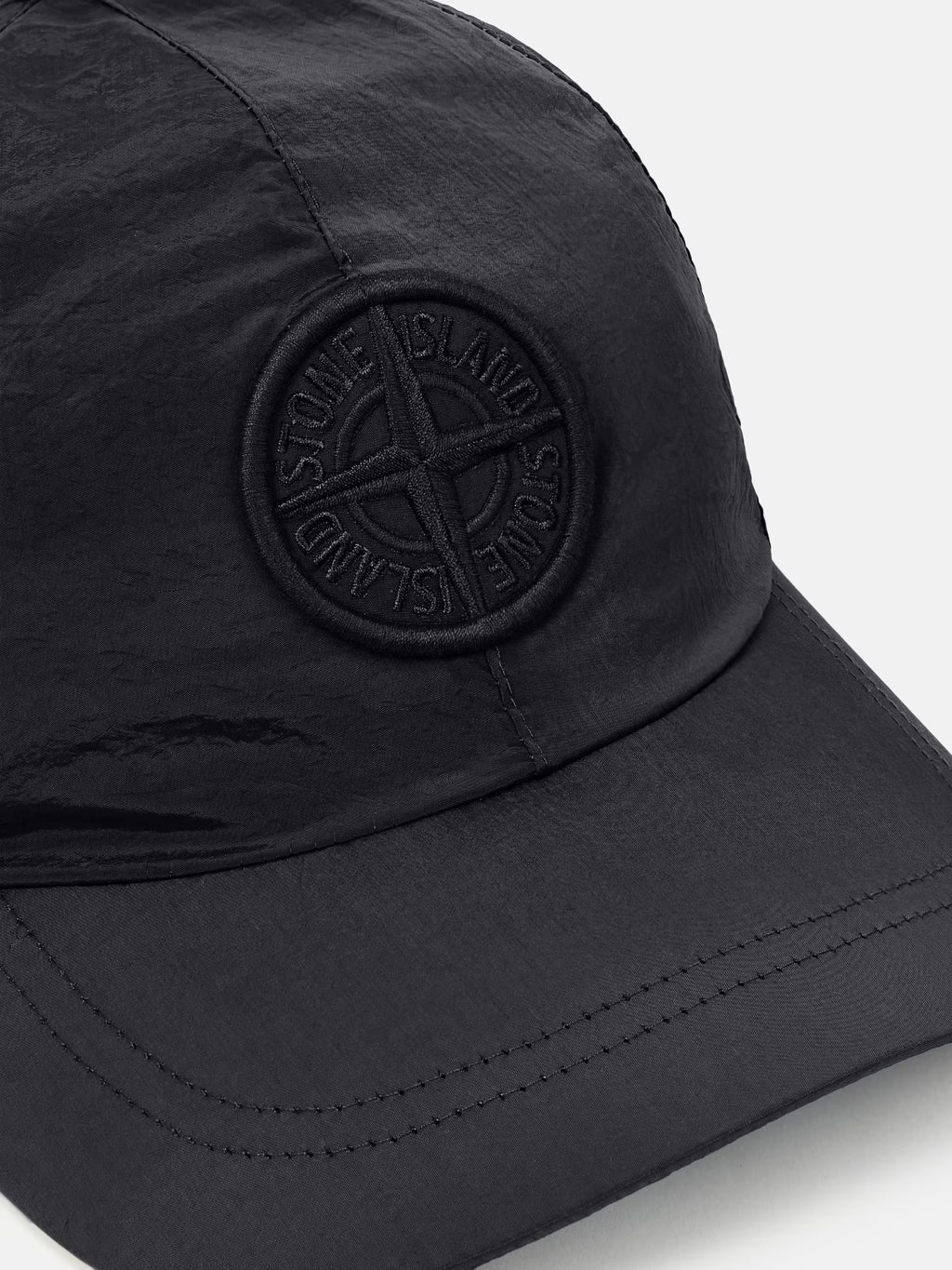 Stone Island Nylon Metal Baseball Cap in Black
