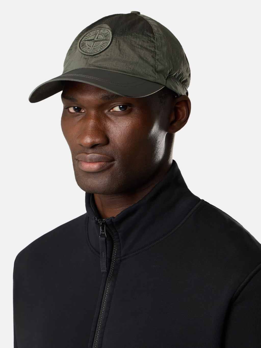 Stone Island Nylon Metal Baseball Cap in Musk Green