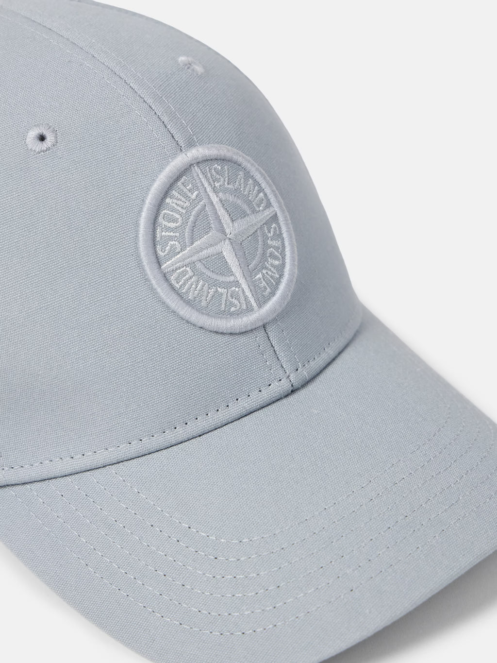 Stone Island Cotton Reps Baseball Cap in Ash Grey