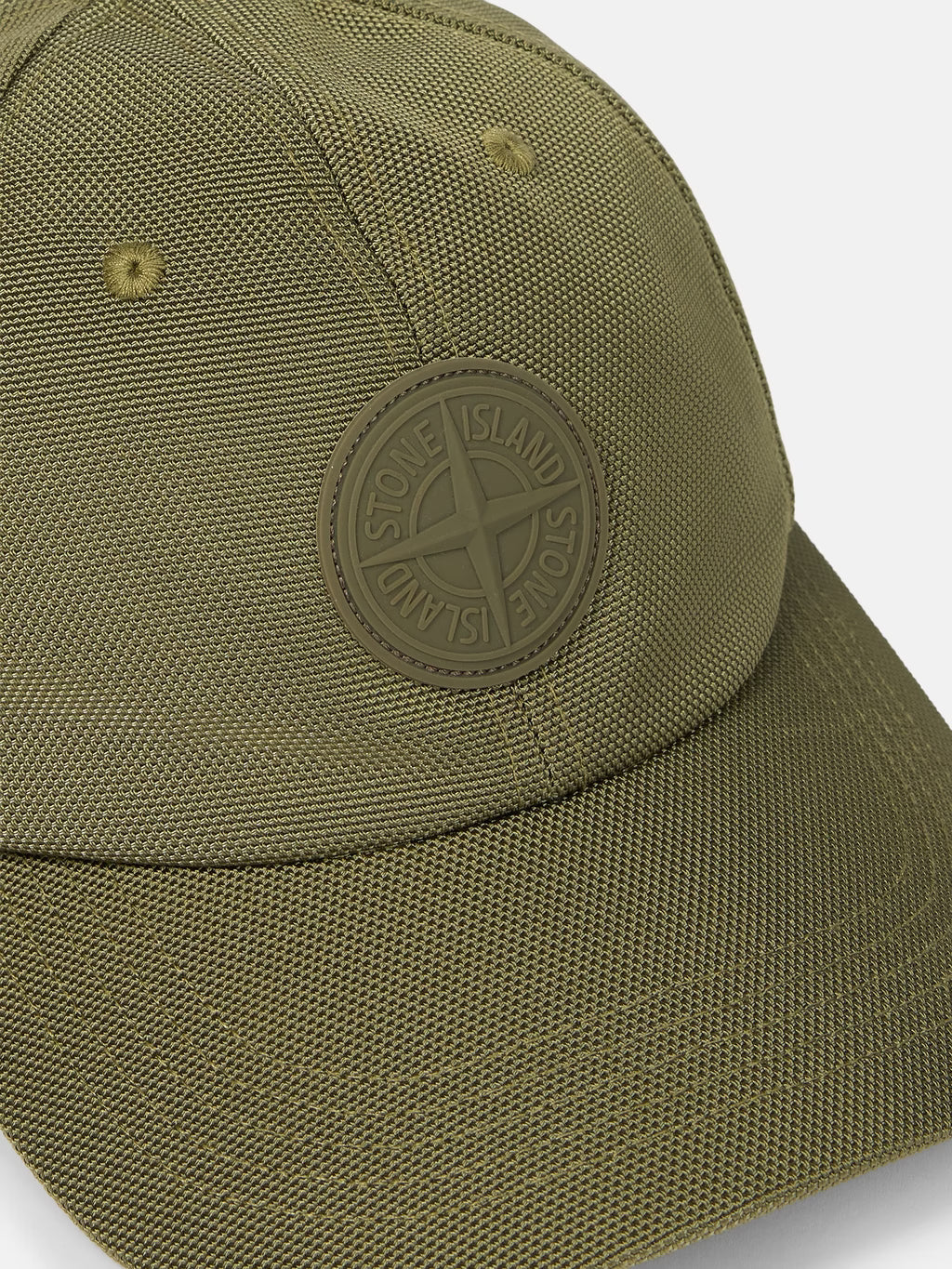 Stone Island Nylon Panama Baseball Cap in Military Green