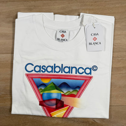 Casablanca Tennis Club Icon T-Shirt in White