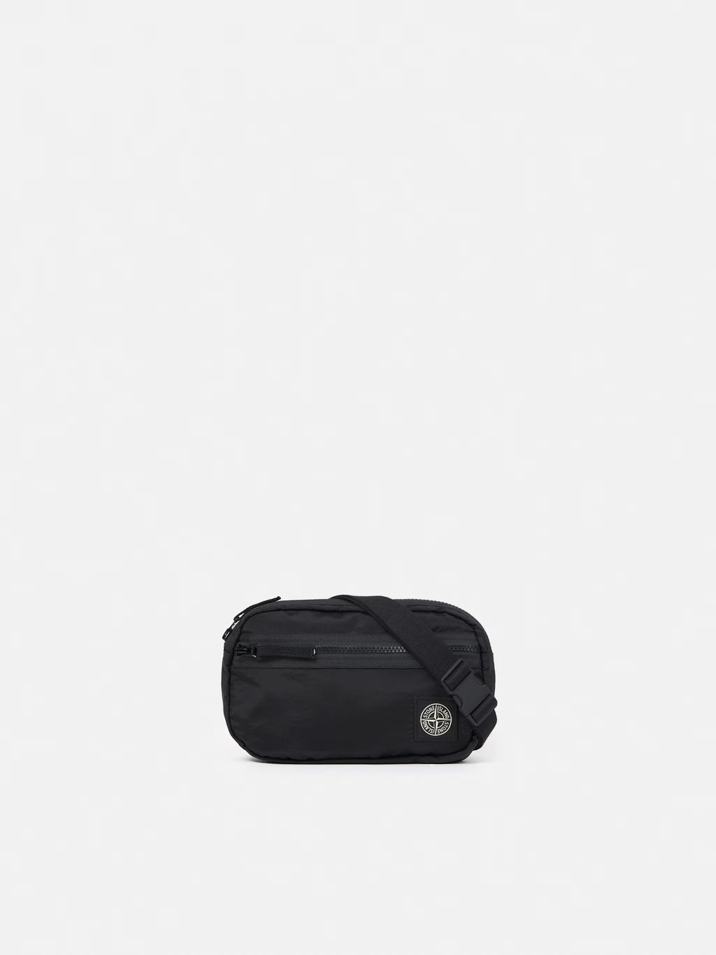 Stone Island Coated Nylon Metal Belt Bag in Black