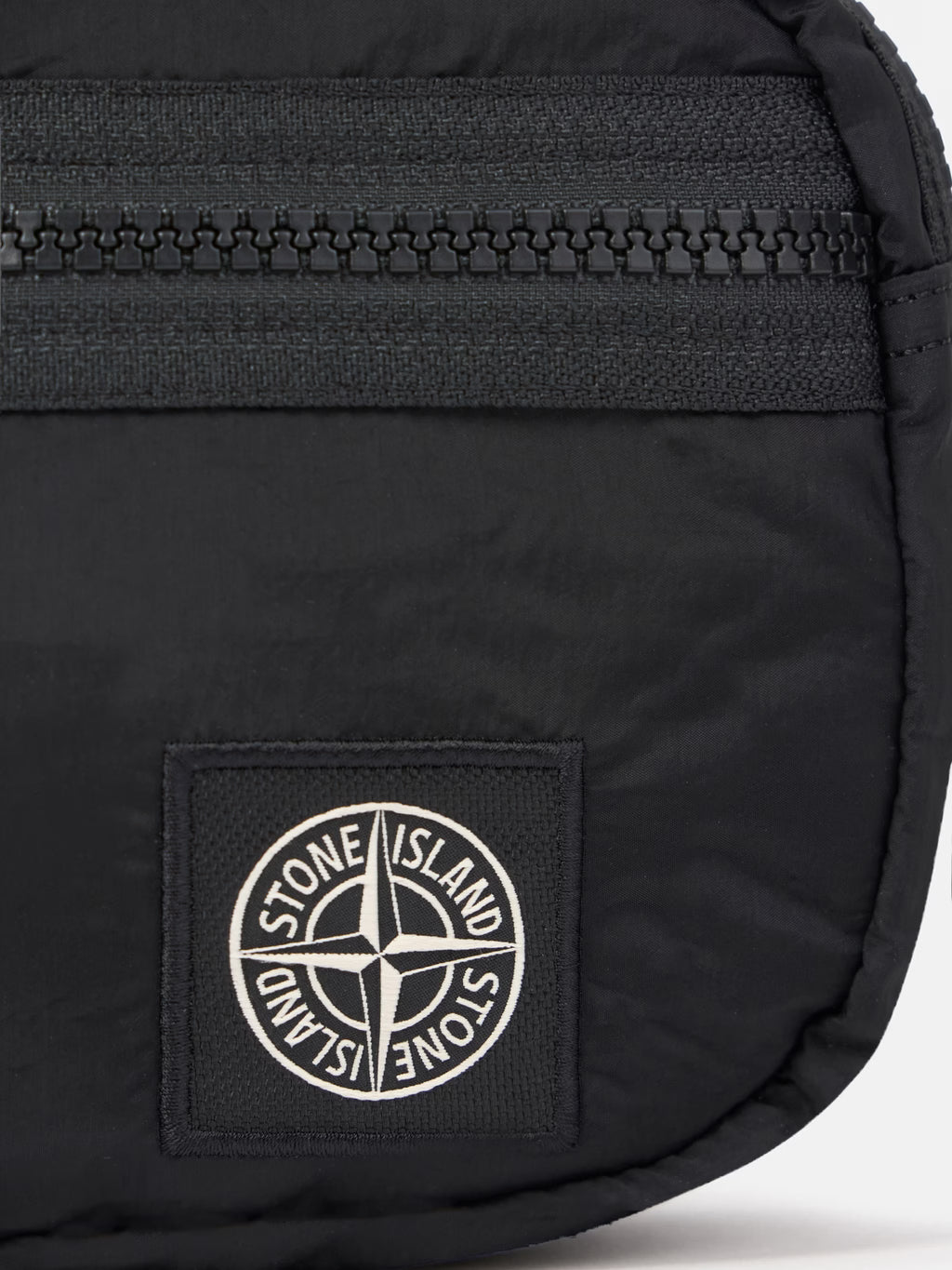Stone Island Coated Nylon Metal Belt Bag in Black