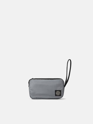 Stone Island Coated Nylon Metal Wrist Pouch in Ash Grey