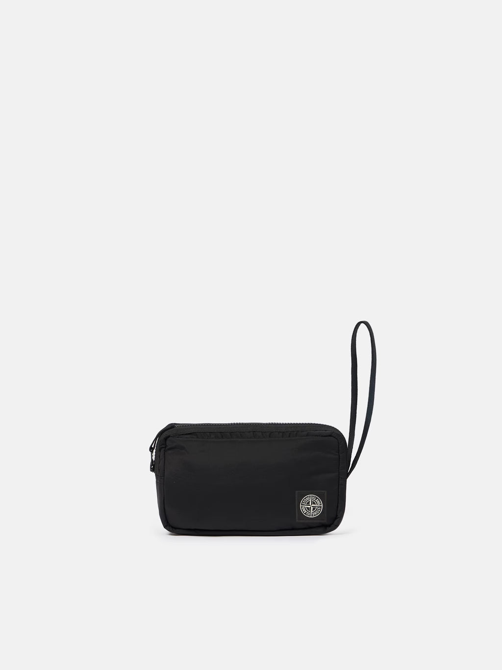 Stone Island Coated Nylon Metal Wrist Pouch in Black