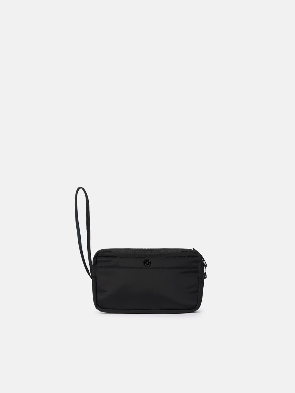 Stone Island Coated Nylon Metal Wrist Pouch in Black